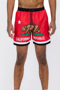 Cali Rep Print Swim Shorts – 5.5" Inseam