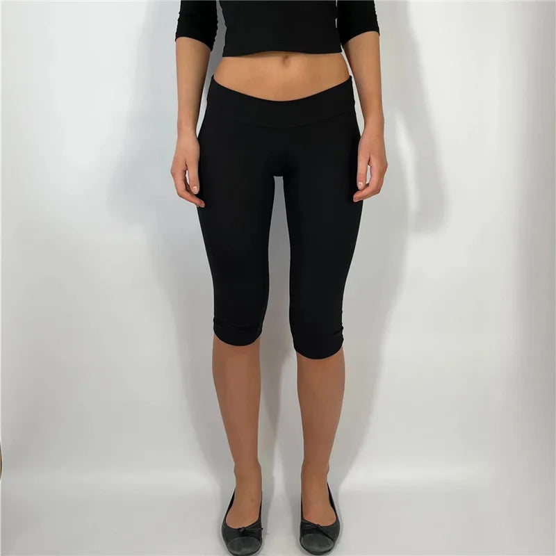 Women's black biker short shorts for workouts and casual wear