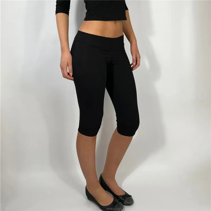 Black biker short shorts for women, perfect for casual workouts
