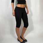 Black biker short shorts for women, perfect for casual workouts