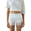Comfortable Biker Short Shorts with Lace Trim for Women