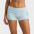 Light blue biker short shorts for active summer wear