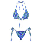 women's tropical print bikini set, perfect for beachwear