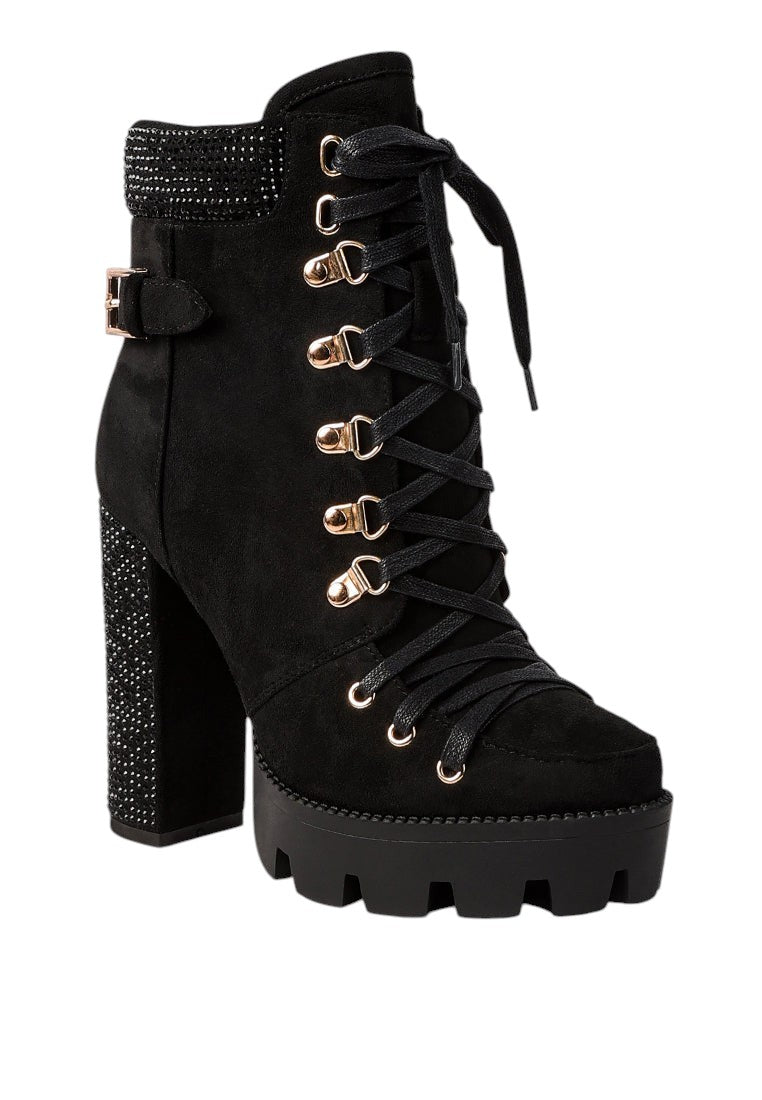 Birch Block Heeled Ankle Boots