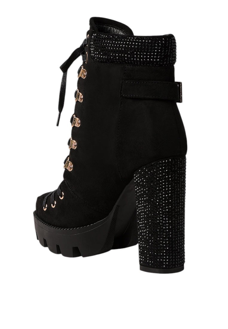 Birch Block Heeled Ankle Boots