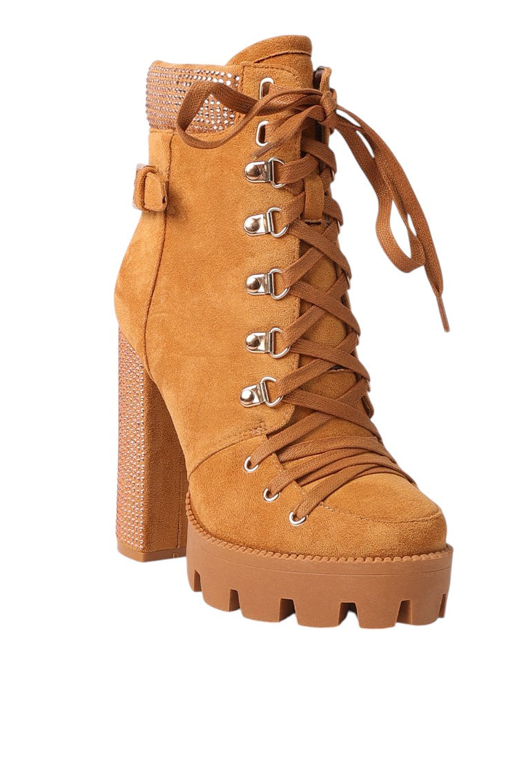 Birch Block Heeled Ankle Boots