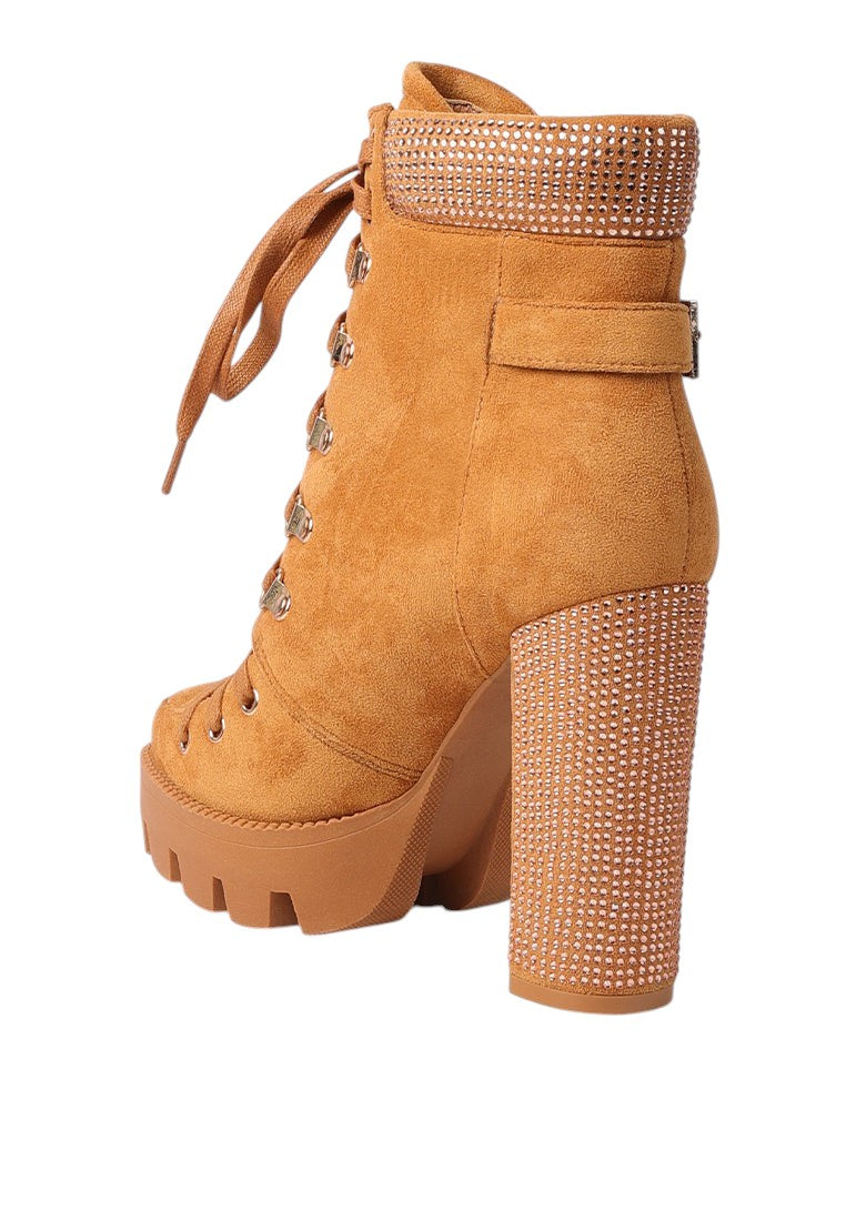 Birch Block Heeled Ankle Boots