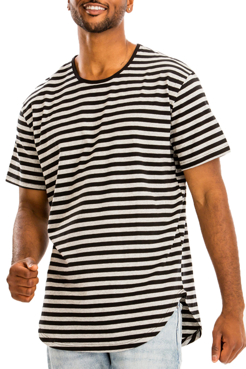 Edwin Striped Tee – Oversized Cotton Blend