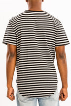 Edwin Striped Tee – Oversized Cotton Blend