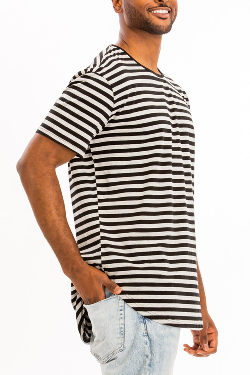 Edwin Striped Tee – Oversized Cotton Blend