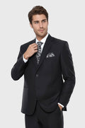 Black 4 Drop Regular Suit by Wessi – front view