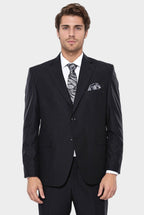 Black 4 Drop Regular Suit by Wessi – styled view