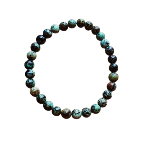 Bracelet en perles de turquoise africaine noire