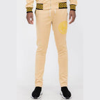 Black And Gold Detail Track Pants - VacationGrabs