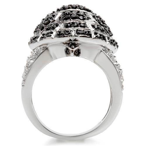 VacationGrabs black and white CZ statement ring with a unique design and sparkling details
