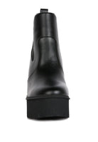 Stylish black block heel ankle boots from Rag Company with a sleek design and comfortable fit