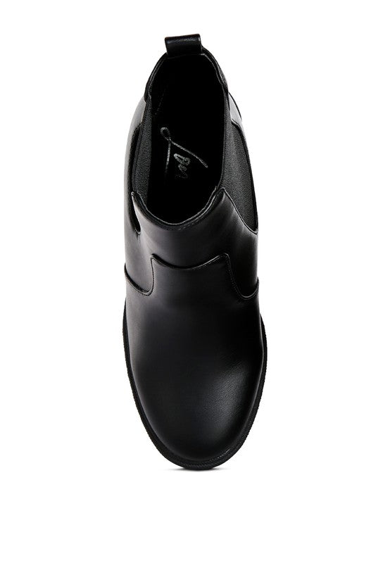 Rag Company black block heel ankle boots with a sleek design for stylish daily wear