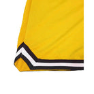 Men's black chevron trim shorts featuring a stylish design suitable for casual wear