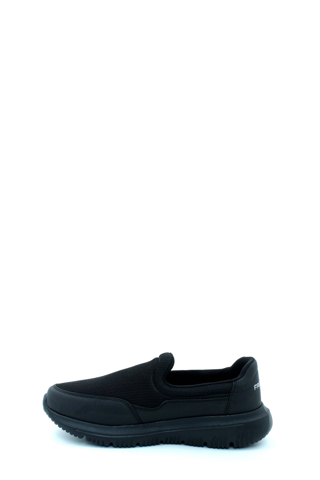 Black Chunky-Sole Slip-On Sneakers for Men – detail view