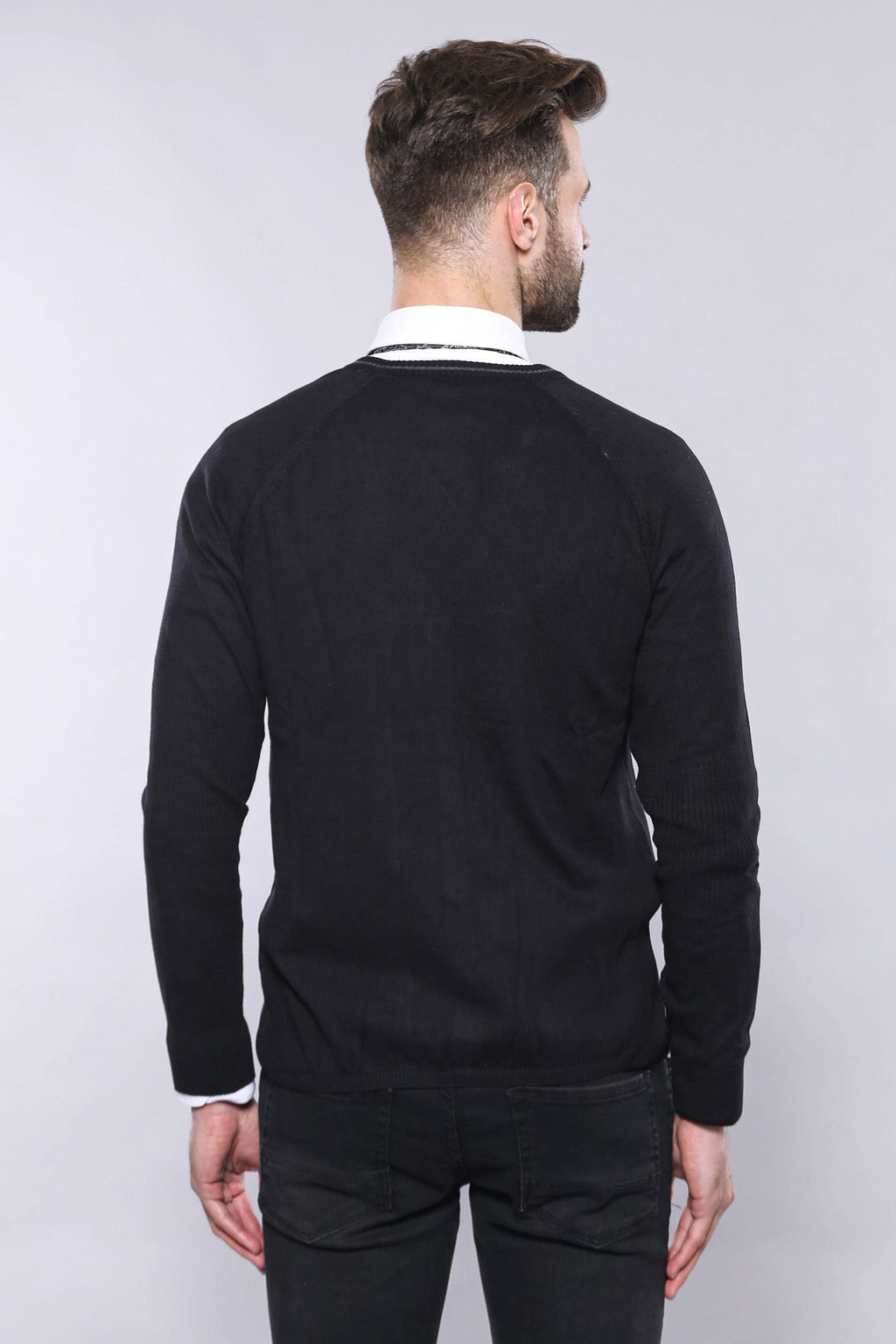 Black Cotton Knitwear – side view