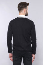 Black Cotton Knitwear – side view