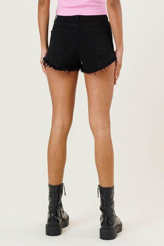 Women's Shorts Black Denim Jean Shorts