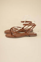 Stylish Top Guy Footwear black flat strappy sandals perfect for summer outings