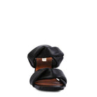 Stylish black heeled summer sandals from Rag Company with a unique knotted design