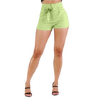 CEFIAN Women's Black High Waisted Shorts with a Comfortable Fit and Stylish Design