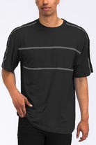 Men's Shirts - Tee's Black Jordan Solid Tape Tshirt