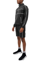 Black Jordan Track Jacket Short Set - VacationGrabs