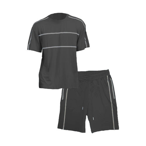 Black Jordan Tshirt Short Set - VacationGrabs