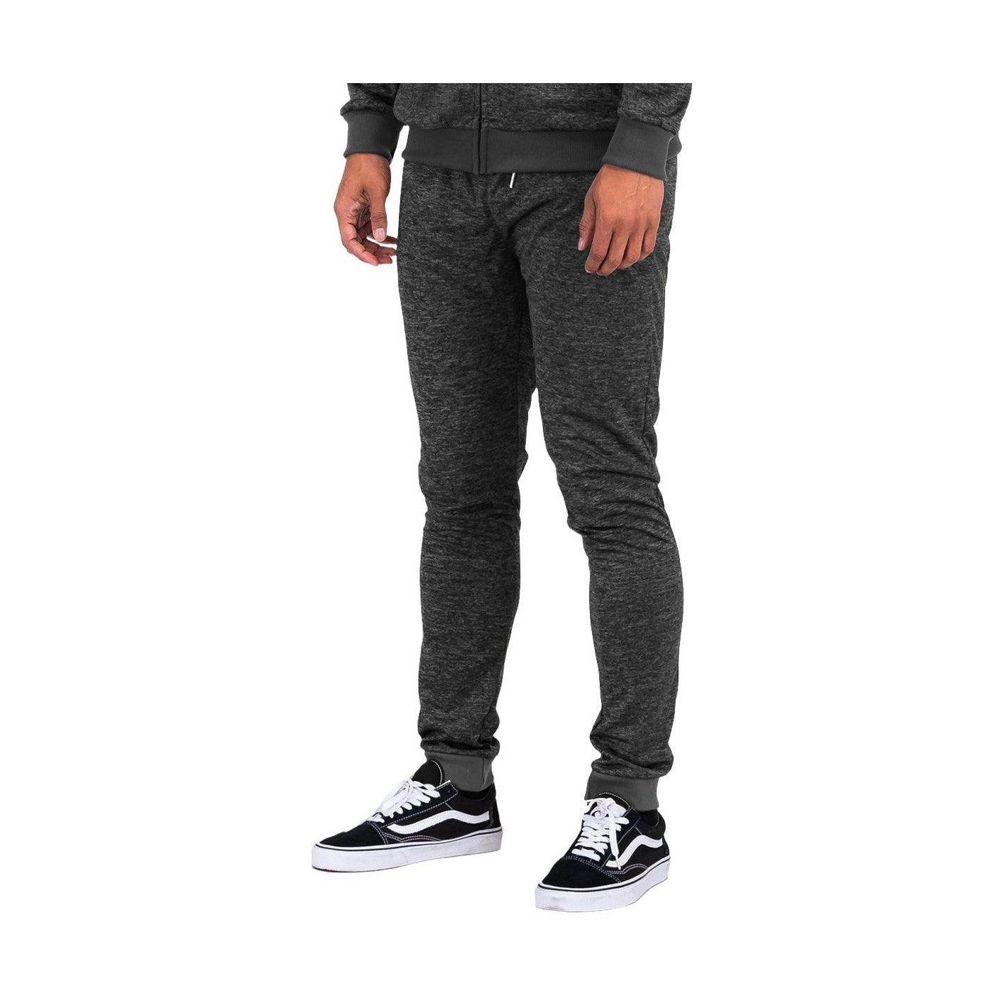 Black Marbled Light Weight Active Joggers - VacationGrabs