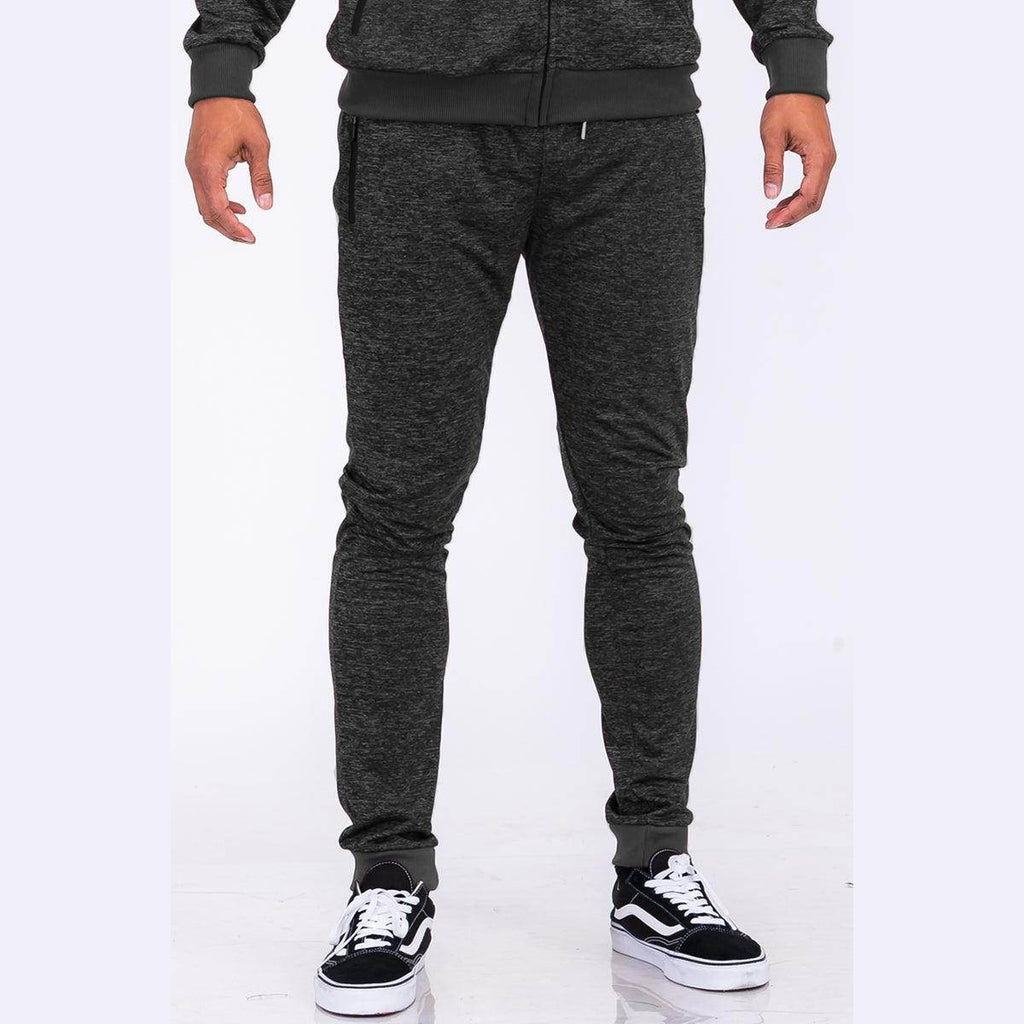 Black Marbled Light Weight Active Joggers - VacationGrabs