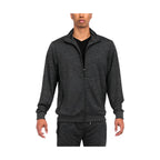 Black Marbled Light Weight Active Track Jacket - VacationGrabs