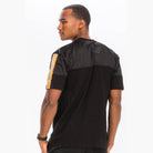 Men's black mesh reflective shirt from VacationGrabs featuring breathable fabric and stylish design