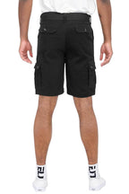 Black Multi Hawaiian Shirt Cargo Short Set - VacationGrabs