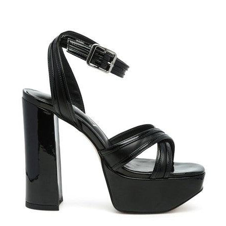 Women's Shoes - Heels Black Nyle Platform Heeled Sandals