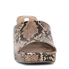 Rag Company women's snake print platform sandals with open toe and slip-on design