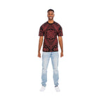 Black Red Bandana Print Tshirt - VacationGrabs