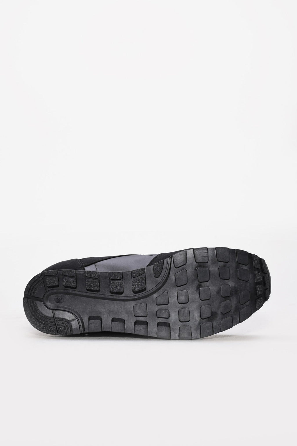 Black Rugged-Sole Panel Sneakers for Men – styled view