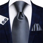 Black silk paisley tie for men, perfect for formal events