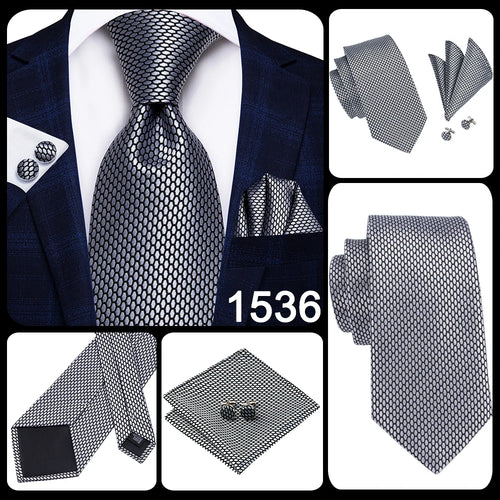 Black silk paisley tie for men, elegant style for formal events