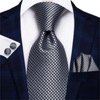Black silk paisley tie for men, perfect accessory for formal events