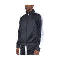 Black Single Stripe Track Jacket - VacationGrabs