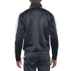 Black Single Stripe Track Jacket - VacationGrabs