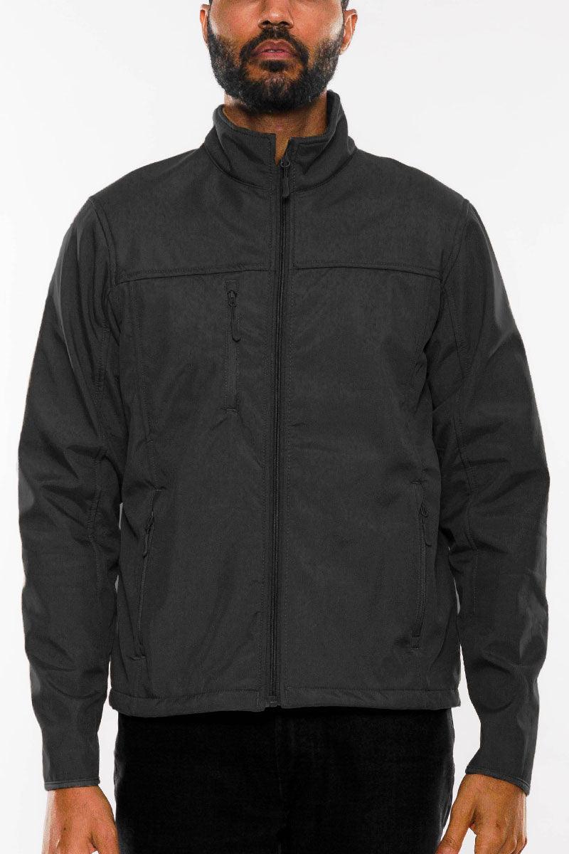 Men's Jackets Black Storm Windbreaker Jacket