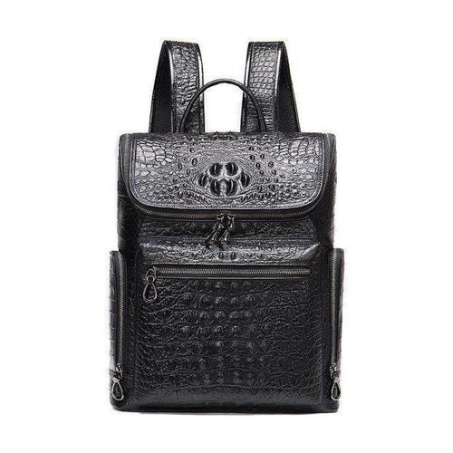 Stylish black textured backpacks from VacationGrabs with multiple compartments and durable design