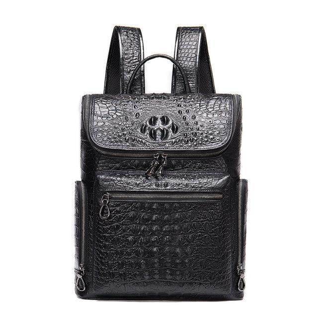 Stylish black textured backpacks from VacationGrabs with multiple compartments and durable design