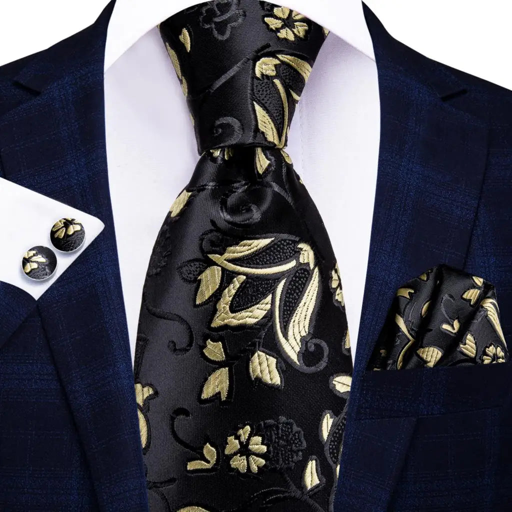 black tie wedding guest dress with elegant floral pattern and glossy finish